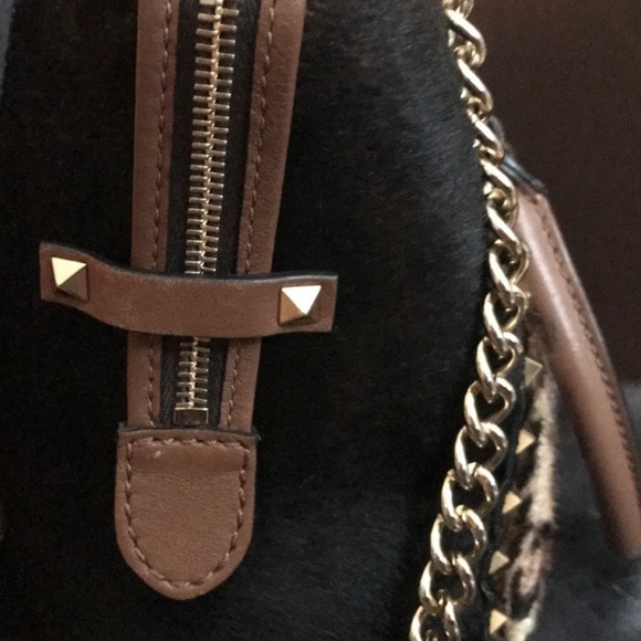 Flash SALE⏰RARE🔥Valentino Gavarani Rockstud pony hair animal print bag 3in1  📸 - Picture 10 of 10